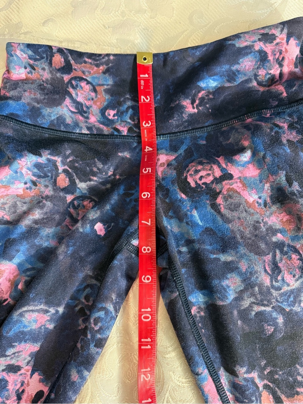 Lululemon Wonder Under High-Rise Floral Leggings Size 4 Full Length 27.5” Inseam - Picture 9 of 12